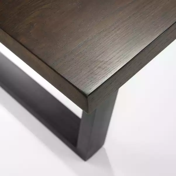 Julian Bowen Brooklyn Rectangular Dining Table Dark Oak - Image 5