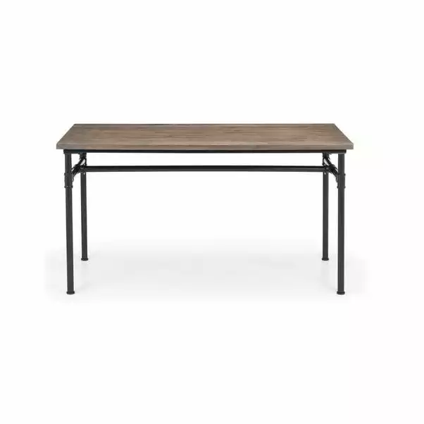 Julian Bowen Carnegie Rectangular Dining Table Mocha Elm - Image 2