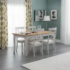 Julian Bowen Davenport Rectangular Dining Table Grey