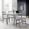 Julian Bowen Kobe Compact Rectangular Dining Table Grey