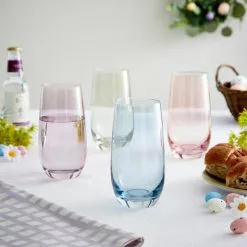 Dunelm Set Of 4 Pastel Highball Tumblers