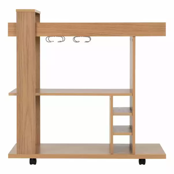 Seconique Naples Drinks Cart Oak Effect - Image 2