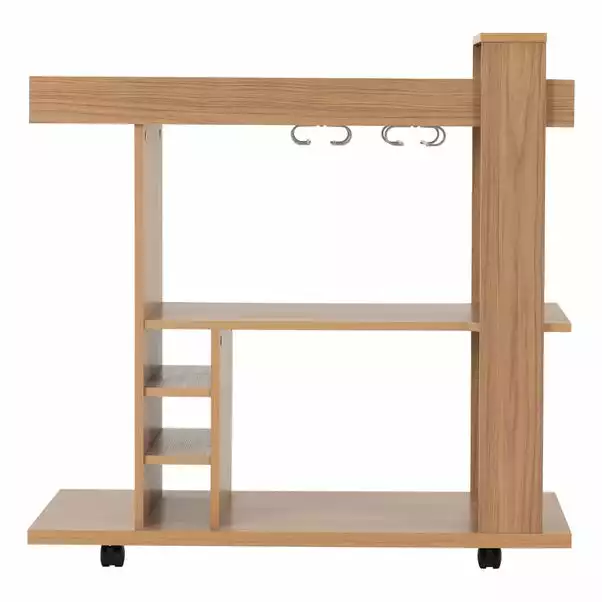 Seconique Naples Drinks Cart Oak Effect - Image 4