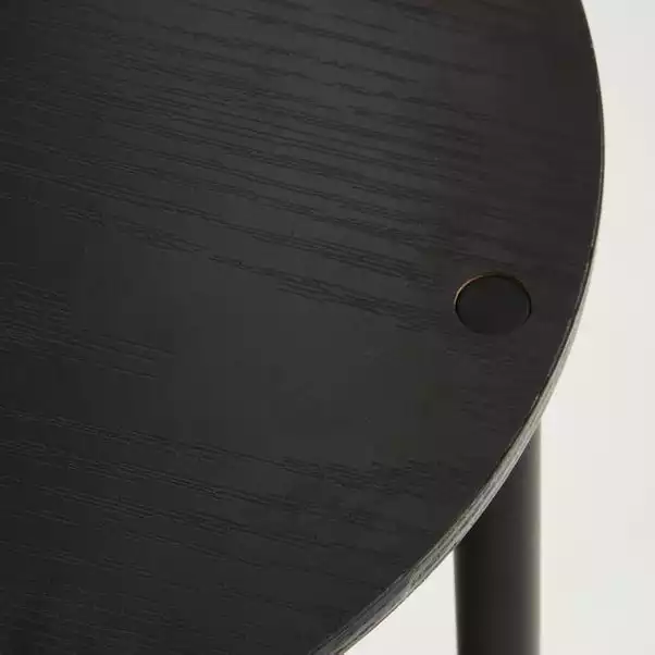 Dunelm Cole Side Table With LED Light Black - Image 3