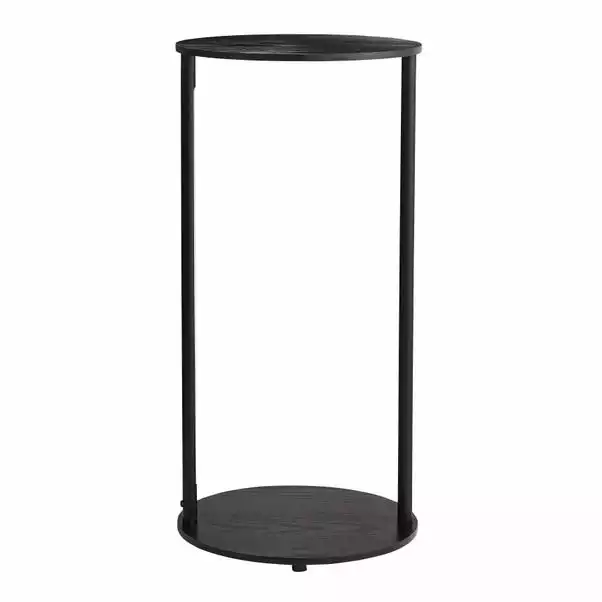 Dunelm Cole Side Table With LED Light Black - Image 5